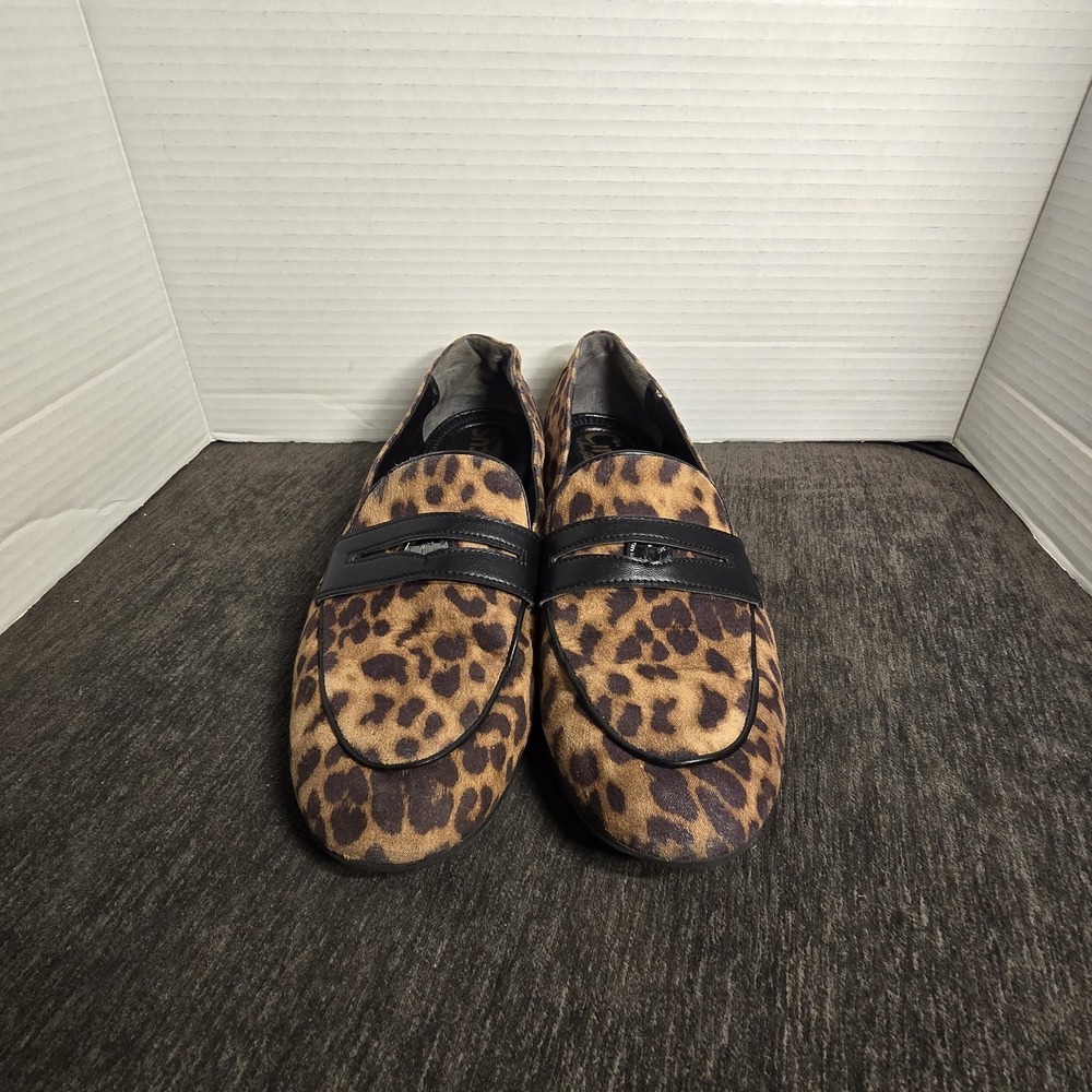 Circus by Sam Edelman Harlem Leopard Print Loafers Women's Size 10